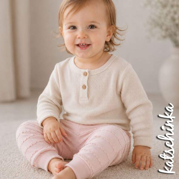 Jersey mit Rüschen Puder 004 | Meterware Strukturjersey